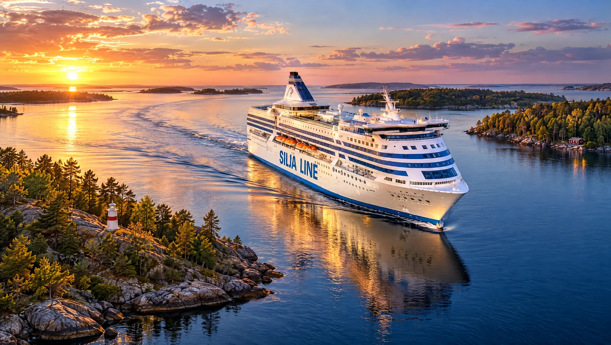 Ferry terminals in Helsinki and Stockholm
