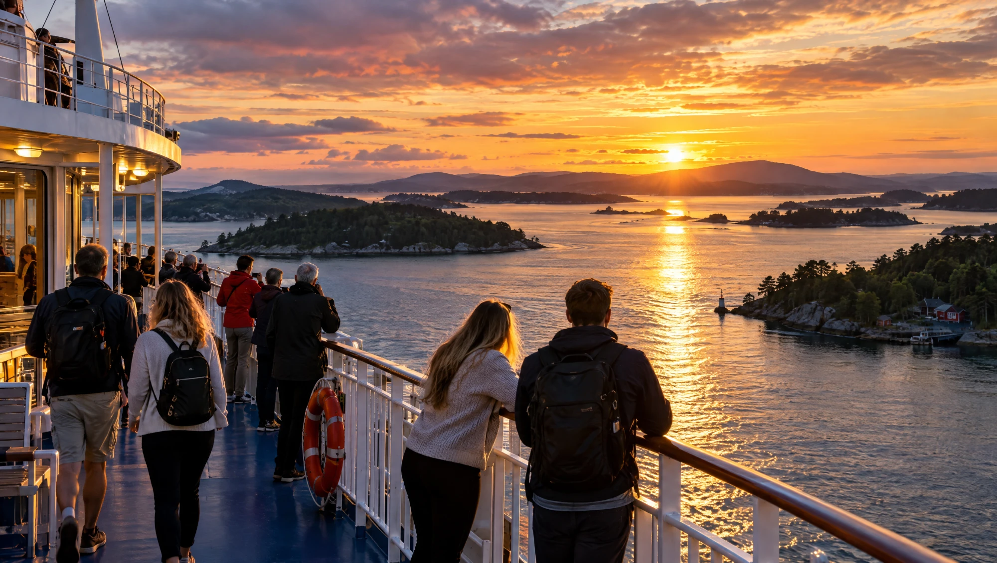 View from the open deck